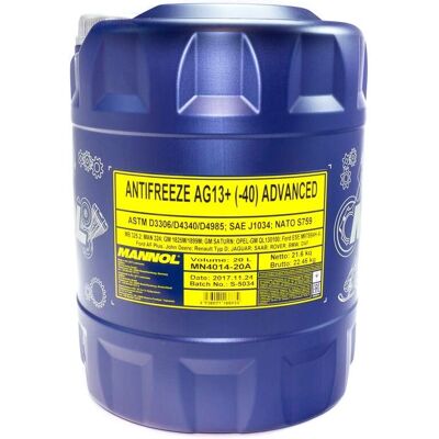 MANNOL M Modell - G13 Frostvæske - 20L MANNOL M Modell - G13 Frostvæske - 20L