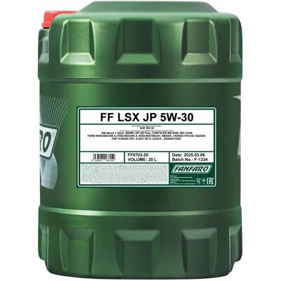 FANFARO Fanfaro Lsx Jp 5W-30 Συνθετικό λάδι κινητήρα - Τύπος οχήματος FANFARO Fanfaro Lsx Jp 5W-30 Συνθετικό λάδι κινητήρα - Τύπος οχήματος
