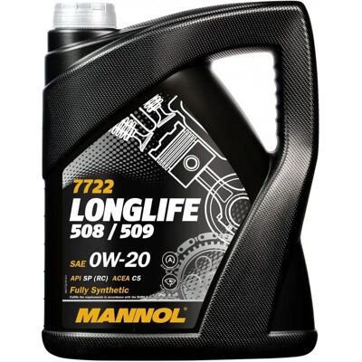 Λάδι κινητήρα MANNOL Longlife 508/509 0W-20 - 5L Λάδι κινητήρα MANNOL Longlife 508/509 0W-20 - 5L