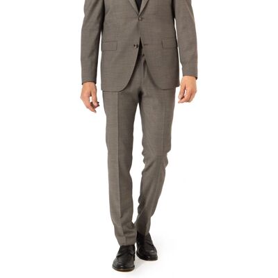 Roy Robson Heren Broek Bruin Wolmix Slank Pasvorm - Broek Roy Robson Heren Broek Bruin Wolmix Slank Pasvorm - Broek