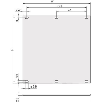 Schroff 84TE EL/CHR ungeschirmtes Frontpanel - Serverschrank Zubehör Schroff 84TE EL/CHR ungeschirmtes Frontpanel - Serverschrank Zubehör