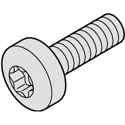 Schroff Torx-Schraube 12,3 mm - Schraubentyp Schroff Torx-Schraube 12,3 mm - Schraubentyp