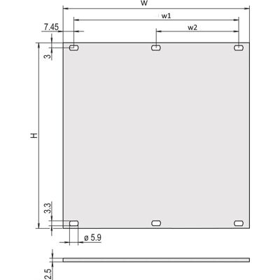 Schroff Schroff PART.FRONT PANEL 5U 84HP - Serverschrank Frontplatte Schroff Schroff PART.FRONT PANEL 5U 84HP - Serverschrank Frontplatte