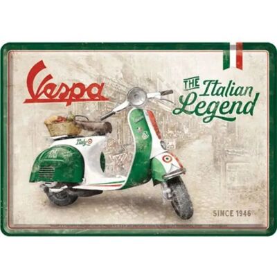 Nostalgic Art - Retro Blech-Postkarte 10x14 Vespa - Postkarte Nostalgic Art - Retro Blech-Postkarte 10x14 Vespa - Postkarte