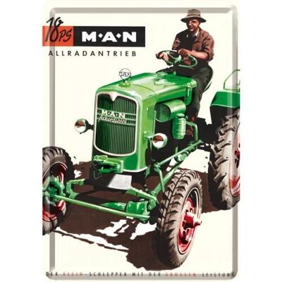 Nostalgic Art 16223 Grüner Traktor Metallpostkarte - Grußkarte Nostalgic Art 16223 Grüner Traktor Metallpostkarte - Grußkarte