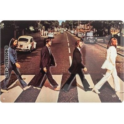 Nostalgic Art Beatles Abbey Road Średni Plakat - Dekoracyjny Znak Nostalgic Art Beatles Abbey Road Średni Plakat - Dekoracyjny Znak