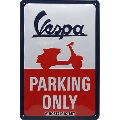 Nostalgic Art Vespa Medium Sign - Parking Only - 20x30cm - Decor Nostalgic Art Vespa Medium Sign - Parking Only - 20x30cm - Decor