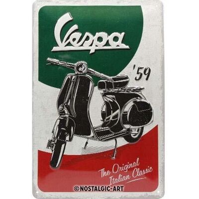 Panneau Nostalgic Art Vespa - Décoration Européenne Vintage - Publicité Panneau Nostalgic Art Vespa - Décoration Européenne Vintage - Publicité