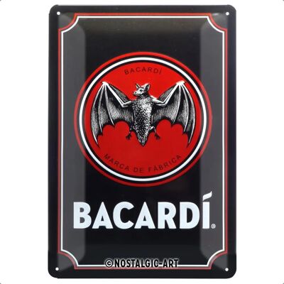 Nostalgic-Art Bacardi Jelzőtábla - 20x30cm - Fekete Nostalgic-Art Bacardi Jelzőtábla - 20x30cm - Fekete