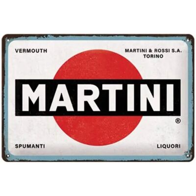 Nostalgic Art Martini Steel Sign - Embossed 20x30cm Decorative Plaque Nostalgic Art Martini Steel Sign - Embossed 20x30cm Decorative Plaque