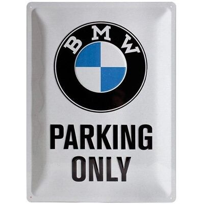 Nostalgic Art Velké BMW Nápis - Pouze Parkoviště - Dekorace Nostalgic Art Velké BMW Nápis - Pouze Parkoviště - Dekorace