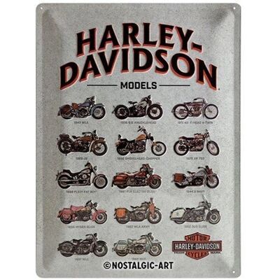 Metalowa tabliczka Harley Davidson od Nostalgic Art - 30x40 - Vintage dekoracja Metalowa tabliczka Harley Davidson od Nostalgic Art - 30x40 - Vintage dekoracja