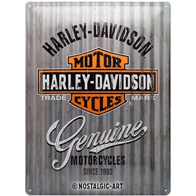 Nostalgic-Art Harley Sign - Metaal Wanddecoratie - 30x40cm Nostalgic-Art Harley Sign - Metaal Wanddecoratie - 30x40cm