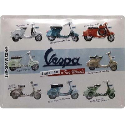 Nostalgic Art Vespa Vintage Metalowy Tabliczka - 30x40cm - Dekoracja Nostalgic Art Vespa Vintage Metalowy Tabliczka - 30x40cm - Dekoracja