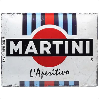 Nostalgic-Art Grande Placa Martini - L'Aperitivo - Placa Nostalgic-Art Grande Placa Martini - L'Aperitivo - Placa