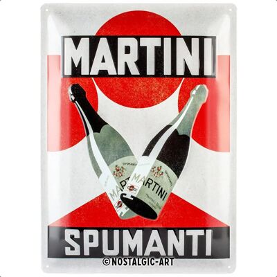 Nostalgic-Art Large Sign Martini - Spumanti - Sign - 30x40cm Nostalgic-Art Large Sign Martini - Spumanti - Sign - 30x40cm