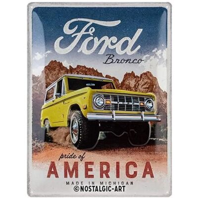 Grand panneau Ford - Fierté Bronco - Panneau Grand panneau Ford - Fierté Bronco - Panneau