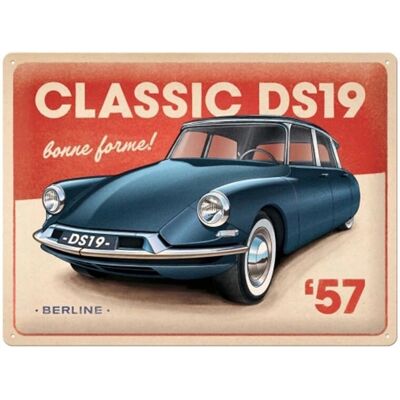 Nostalgic-Art Classic DS19 Berline Large Sign - Cedule Nostalgic-Art Classic DS19 Berline Large Sign - Cedule