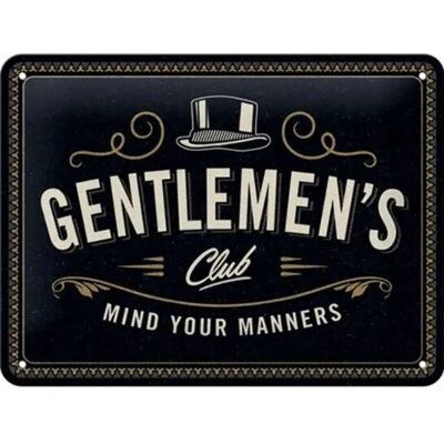 Nostalgic Art - Gentleman's Club - 15x20 cm - Dekorativ skylt Nostalgic Art - Gentleman's Club - 15x20 cm - Dekorativ skylt