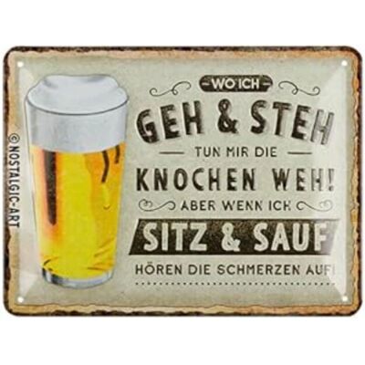 Nostalgic Art 45104983 Metal Plaque - Vintage Decor Sign Nostalgic Art 45104983 Metal Plaque - Vintage Decor Sign
