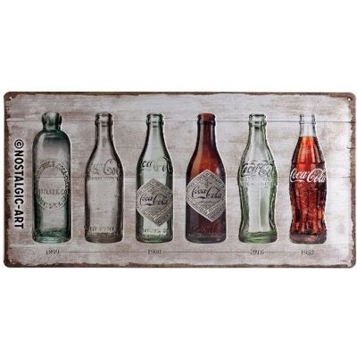 Coca-Cola - Timeline - Metalowy znak 25x50cm - Wielobarwny Coca-Cola - Timeline - Metalowy znak 25x50cm - Wielobarwny