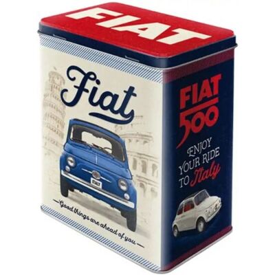Nostalgic Art Fiat 500 Vintage Storage Box - 3L Multi Nostalgic Art Fiat 500 Vintage Storage Box - 3L Multi
