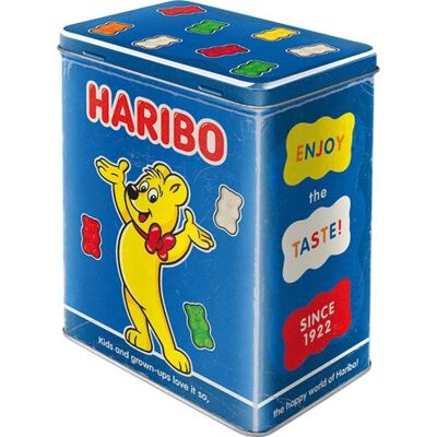Nostalgic Art HARIBO - Profitez du Goût boîte rectangulaire bleue 3 L Multicolore - Boîte Cadeau Nostalgic Art HARIBO - Profitez du Goût boîte rectangulaire bleue 3 L Multicolore - Boîte Cadeau