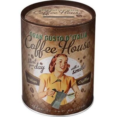Nostalgic Art Coffee House tirelire multicolore en métal - Caisse à monnaie Nostalgic Art Coffee House tirelire multicolore en métal - Caisse à monnaie