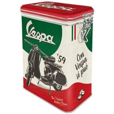 Nostalgic Art Vespa '59 Boîte Rectangulaire - Style Vintage - 1.3L Nostalgic Art Vespa '59 Boîte Rectangulaire - Style Vintage - 1.3L