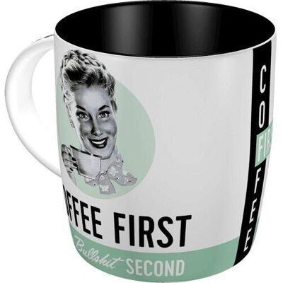Caneca em cerâmica Nostalgic Art - Primeiro o café Caneca em cerâmica Nostalgic Art - Primeiro o café