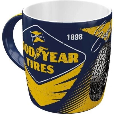 Mug en céramique Goodyear Eagle Tire - Objet de collection automobile - Publicité Mug en céramique Goodyear Eagle Tire - Objet de collection automobile - Publicité