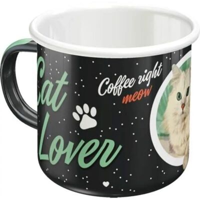 Nostalgic-Art Cat Lover Schwarze Emaille Tasse - Mug Nostalgic-Art Cat Lover Schwarze Emaille Tasse - Mug