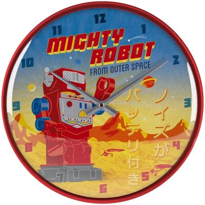 Orologio da Parete Vintage Nostalgic-Art - 30cm - Mighty Robot Orologio da Parete Vintage Nostalgic-Art - 30cm - Mighty Robot