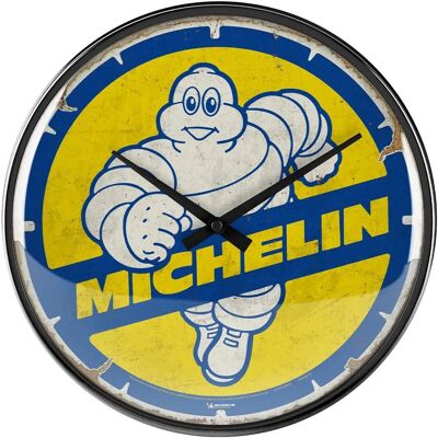 Michelin Vintage Wall Clock - 31cm Antique Look Michelin Vintage Wall Clock - 31cm Antique Look