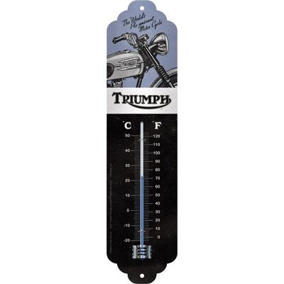 Triumph - Motocykl - Niebieski - Metal - Termometr Triumph - Motocykl - Niebieski - Metal - Termometr