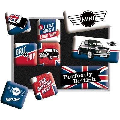 Retro magnety Union Jack Mini - Dárek pro fanoušky Mini Cooper Retro magnety Union Jack Mini - Dárek pro fanoušky Mini Cooper