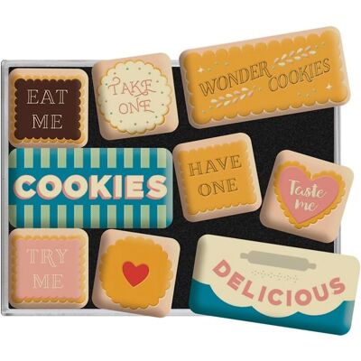 Nostalgic-Art Wonder Cookies Ensemble de Magnets - Design Vintage Nostalgic-Art Wonder Cookies Ensemble de Magnets - Design Vintage