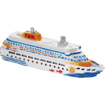 HobbyFun - Cruise ship decorative statue - bunt - 7 cm - Polyresin - Figur HobbyFun - Cruise ship decorative statue - bunt - 7 cm - Polyresin - Figur