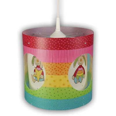 NIERMANN Rainbow-Rabbit Hanglamp - 1 Vlam, Kleurrijk, Ø 25cm NIERMANN Rainbow-Rabbit Hanglamp - 1 Vlam, Kleurrijk, Ø 25cm