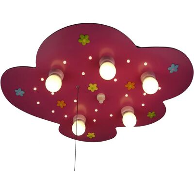 Niermann Standby Wölkchen Blumenwiese - magenta - 5-flammig - Lampa sufitowa Niermann Standby Wölkchen Blumenwiese - magenta - 5-flammig - Lampa sufitowa