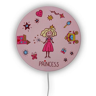 Niermann Standby Prinzessin Wandleuchte - Mehrfarbig, Ø 25cm, 8cm hoch Niermann Standby Prinzessin Wandleuchte - Mehrfarbig, Ø 25cm, 8cm hoch