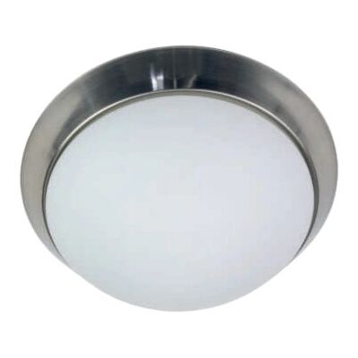 Niermann Standby Modell 56013 - Opal-mattes Glas, Nickel-Ring - Deckenleuchte Niermann Standby Modell 56013 - Opal-mattes Glas, Nickel-Ring - Deckenleuchte