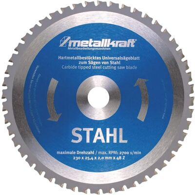Metallkraft - Stahl-Sägeblatt Ø230 - 48Z Metallkraft - Stahl-Sägeblatt Ø230 - 48Z