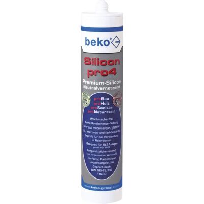 Beko - Silicon pro4 - Beige - 310 ml - Dichtstoff Beko - Silicon pro4 - Beige - 310 ml - Dichtstoff