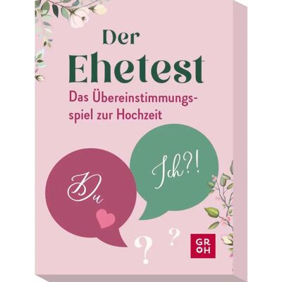 Groh Ehetest: Das Übereinstimmungsspiel für Paare Groh Ehetest: Das Übereinstimmungsspiel für Paare
