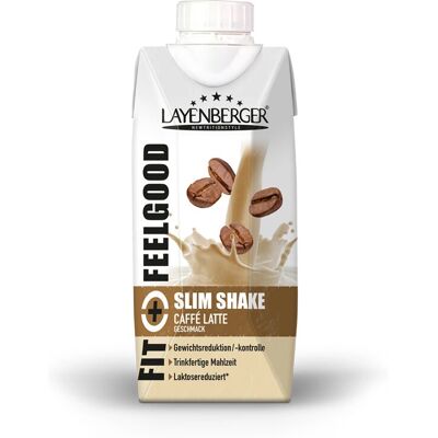 Layenberger - Fitfeelgood Slim Shake Caffe Latte - Caffe Latte - Laktosefrei - Mahlzeitenersatzshake Layenberger - Fitfeelgood Slim Shake Caffe Latte - Caffe Latte - Laktosefrei - Mahlzeitenersatzshake
