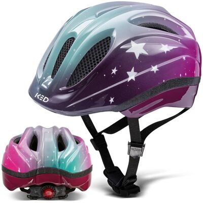 Ked Meggy II Trend M - Sterne Pink Aqua Glänzend Fahrradhelm Ked Meggy II Trend M - Sterne Pink Aqua Glänzend Fahrradhelm