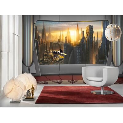 KOMAR Star Wars Coruscant View Wall Mural - 368x254 cm KOMAR Star Wars Coruscant View Wall Mural - 368x254 cm