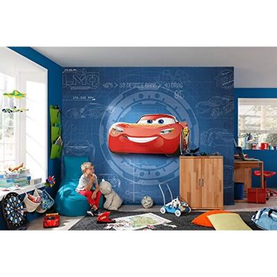 KOMAR Cars3 Blueprint Photomural - 368x254cm - Papier - Chambre d'enfant - Publicité KOMAR Cars3 Blueprint Photomural - 368x254cm - Papier - Chambre d'enfant - Publicité