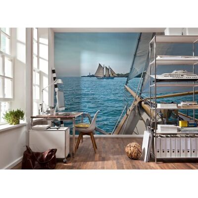 KOMAR Sailing Mural Azul - Papel tapiz 368x254 cm KOMAR Sailing Mural Azul - Papel tapiz 368x254 cm